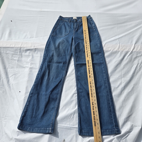 French Connection Indigo Wide Leg Jeans - Picture 4 of 10